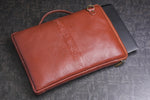 Genuine Leather Laptop Sleeve for Upto 16.3" inch | Shoulder Straps | Adjustable Slings