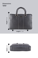 BRAND LEATHER Laptop Bag for Men - Genuine Leather Office Bag with Multiple Compartments Fits 14/15.6/16 Inch Laptop Bag - Messenger and Shoulder Bag for Travel - Water Resistant