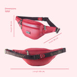 BRAND LEATHER Genuine Leather Stylish Waist Bag Elegant Style Travel Pouch Passport Holder with Adjustable Strap Unisex