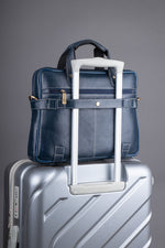 Laptop Bag for Men - Genuine Leather Messenger Bag for Office - Fits up to 15 Inch Laptop -Brown Shoulder Bag with Multiple Compartments - Executive Leather Bag for Work and Travel