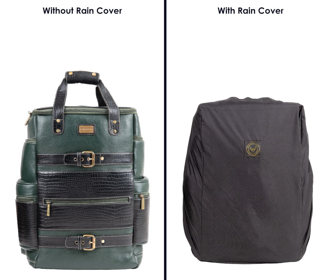 BRAND LEATHER Full Grain Buffalo - Hide Leather Backpack Large Capacity 15/15.6/16/17 Inch Laptop Bag Multi Pockets Travel Daypack