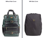 BRAND LEATHER Full Grain Buffalo - Hide Leather Backpack Large Capacity 15/15.6/16/17 Inch Laptop Bag Multi Pockets Travel Daypack