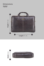 BRAND LEATHER Laptop Bag for Men - Genuine Leather Office Bag with Multiple Compartments Fits 14/15.6/16 Inch Laptop Bag - Messenger and Shoulder Bag for Travel - Water Resistant