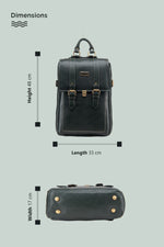 BRAND LEATHER Genuine Leather 14, 15.6 Inch Laptop Backpack For Use Office|Travel|Scahool|College Unisex