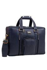 Laptop Bag for Men - Genuine Leather Messenger Bag for Office - Fits up to 16 Inch Laptop -Brown Shoulder Bag with Multiple Compartments - Executive Leather Bag for Work and Travel