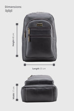 BRAND LEATHER Genuine Leather 14, 15.6 Inch Laptop Backpack For Use Office|Travel|Scahool|College Unisex