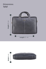 BRAND LEATHER Laptop Bag for Men - Genuine Leather Office Bag with Multiple Compartments Fits 14/15.6/16 Inch Laptop Bag - Messenger and Shoulder Bag for Travel - Water Resistant