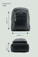 BRAND LEATHER Genuine Leather 14, 15.6 Inch Laptop Backpack For Use Office|Travel|Scahool|College Unisex