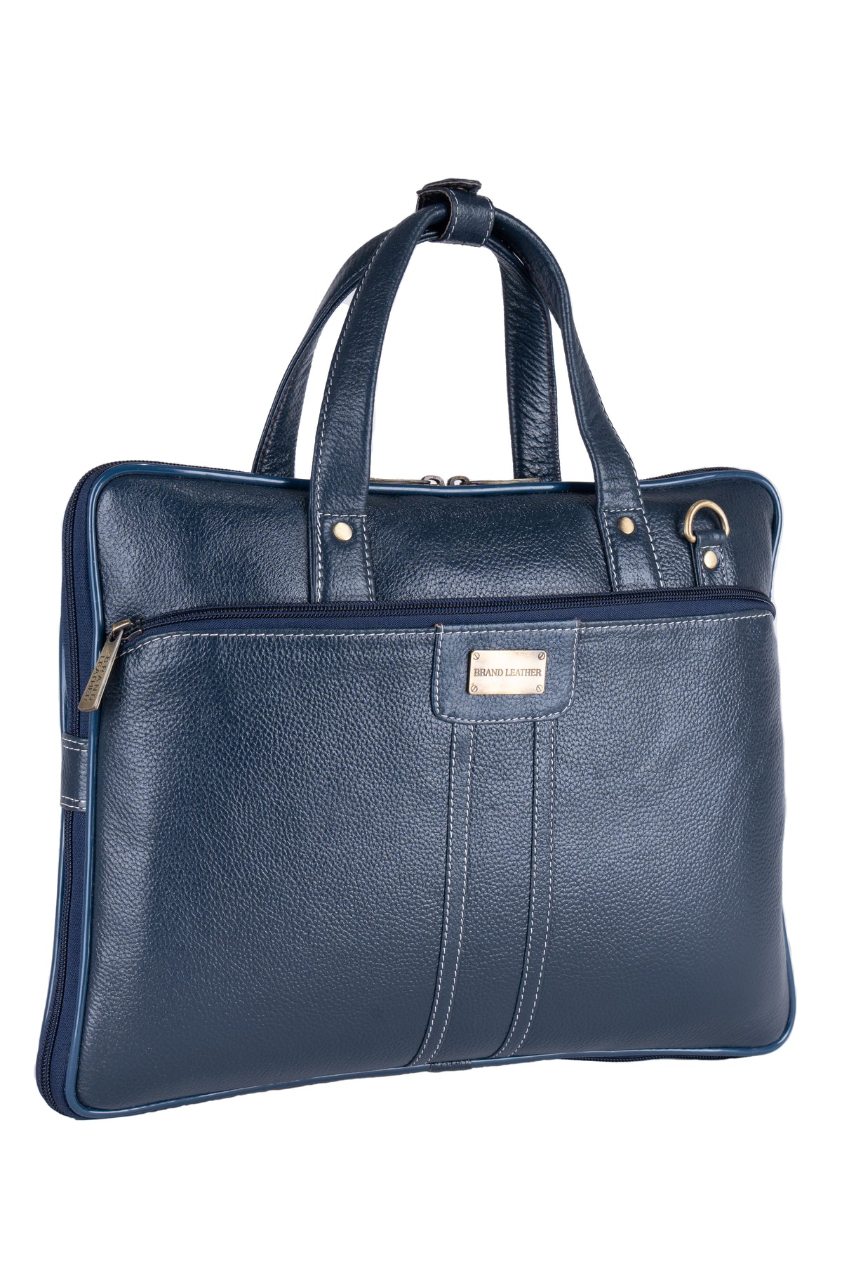 BRAND LEATHER Genuine Leather Laptop Bag for Men/Office Bag for Men |Fits 14|15.6|16 Inch Laptop Bag/MacBook |Leather Bag for Men with Shoulder Straps|Crossbody Laptop Messenger Bag for Men