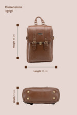 BRAND LEATHER Genuine Leather 14, 15.6 Inch Laptop Backpack For Use Office|Travel|Scahool|College Unisex