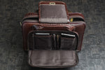 BRAND LEATHER Laptop Bag for Men - Genuine Leather Messenger Bag for Office - Fits up to 13 Inch Laptop -Brown Shoulder Bag