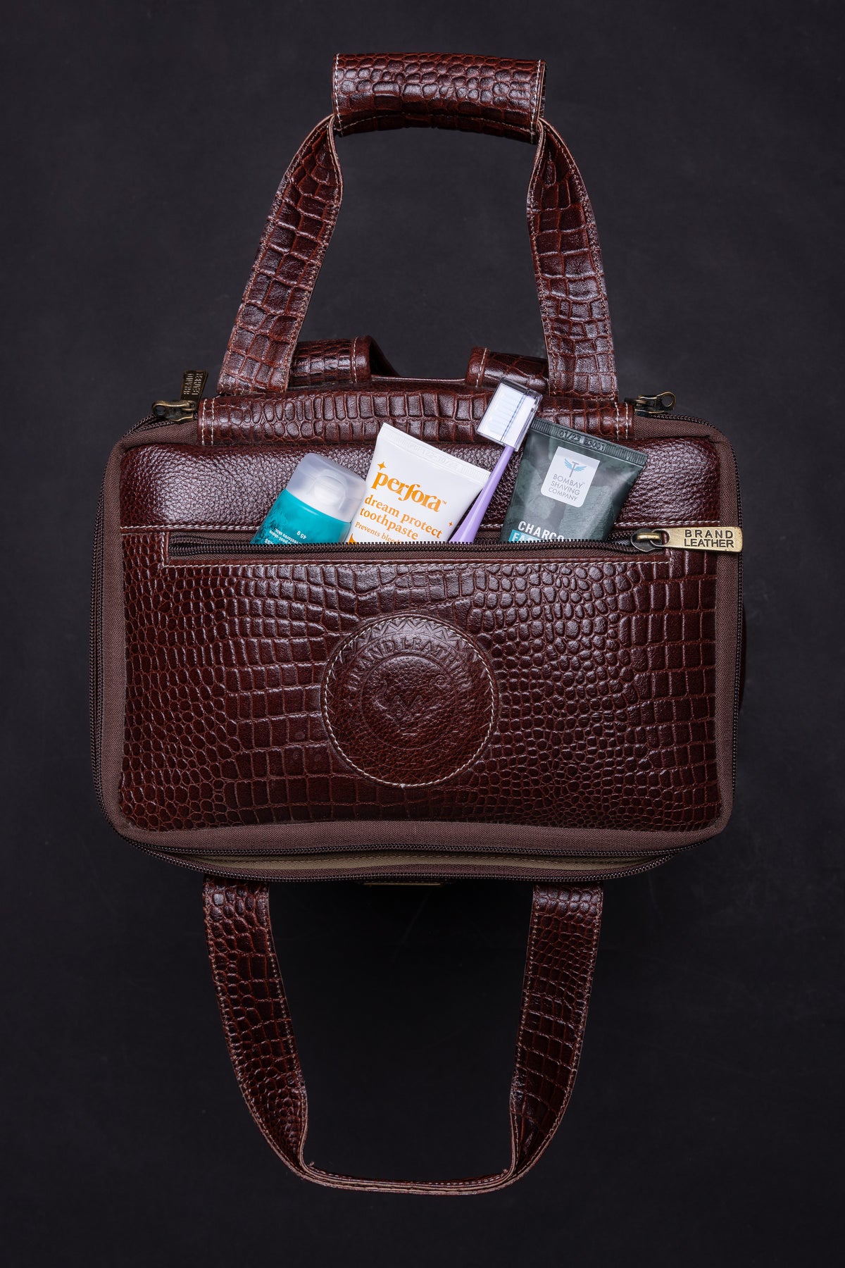 BRAND LEATHER Full Grain Buffalo - Hide Leather Backpack Large Capacity 15/15.6/16/17 Inch Laptop Bag Multi Pockets Travel Daypack