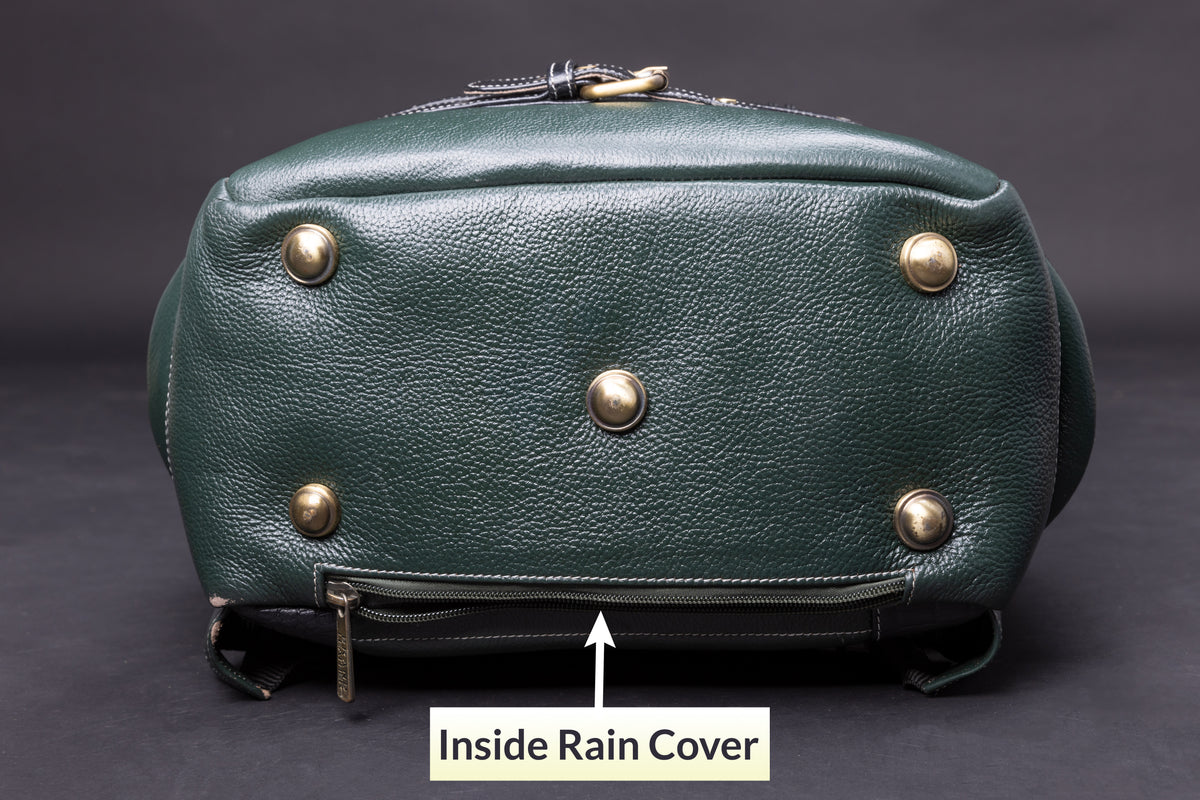 BRAND LEATHER Full Grain Buffalo - Hide Leather Backpack Large Capacity 15/15.6/16/17 Inch Laptop Bag Multi Pockets Travel Daypack