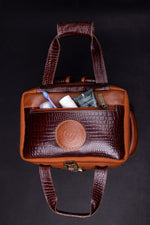 BRAND LEATHER Full Grain Buffalo - Hide Leather Backpack Large Capacity 15/15.6/16/17 Inch Laptop Bag Multi Pockets Travel Daypack