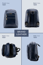 BRAND LEATHER Genuine Leather 14, 15.6 Inch Laptop Backpack For Use Office|Travel|Scahool|College Unisex