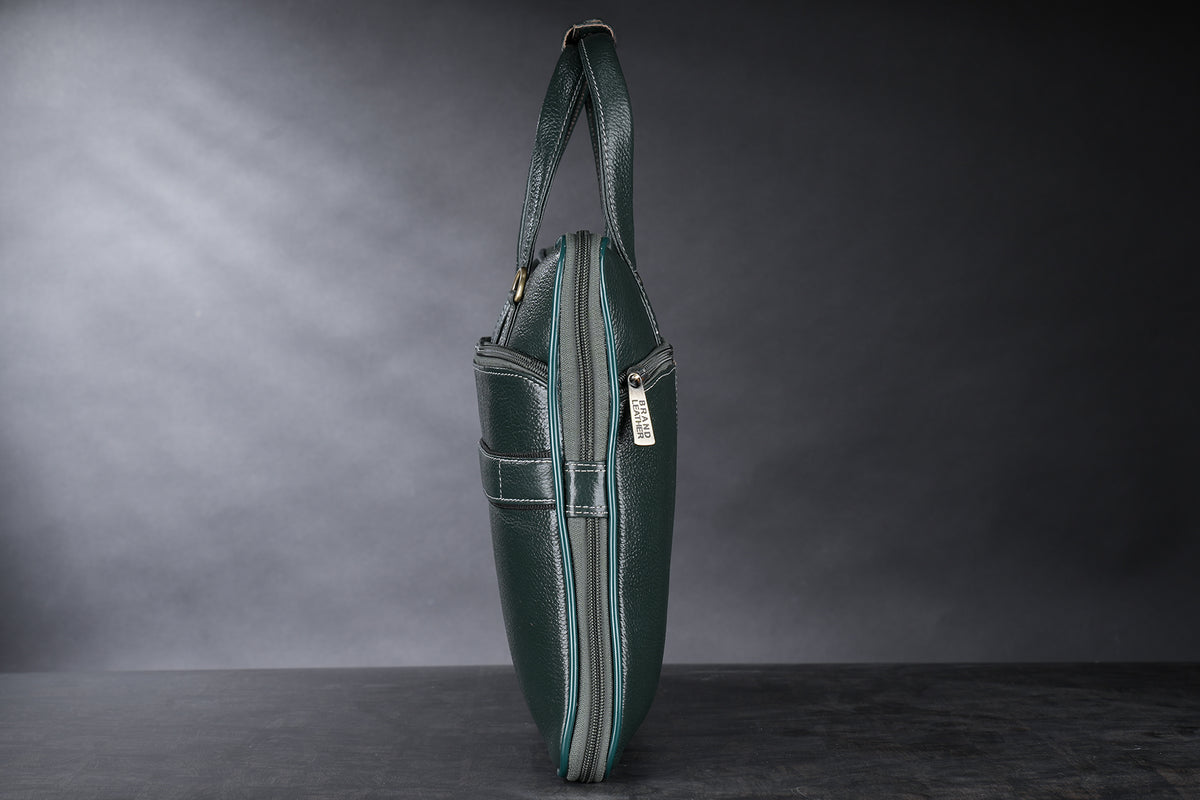 BRAND LEATHER Genuine Leather Laptop Bag for Men/Office Bag for Men |Fits 14|15.6|16 Inch Laptop Bag/MacBook |Leather Bag for Men with Shoulder Straps|Crossbody Laptop Messenger Bag for Men