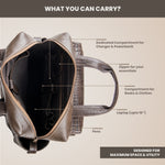 BRAND LEATHER Full Grain Buffalo - Hide Leather Backpack Large Capacity 15/15.6/16/17 Inch Laptop Bag Multi Pockets Travel Daypack