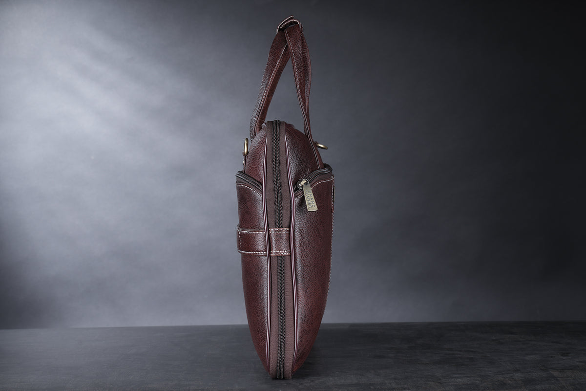 BRAND LEATHER Genuine Leather Laptop Bag for Men/Office Bag for Men |Fits 14|15.6|16 Inch Laptop Bag/MacBook |Leather Bag for Men with Shoulder Straps|Crossbody Laptop Messenger Bag for Men