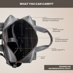 BRAND LEATHER Full Grain Buffalo - Hide Leather Backpack Large Capacity 15/15.6/16/17 Inch Laptop Bag Multi Pockets Travel Daypack