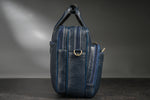 Men's Solid Full Grain Cowhide Leather Large 16 Inch Laptop Briefcase Messenger Bag