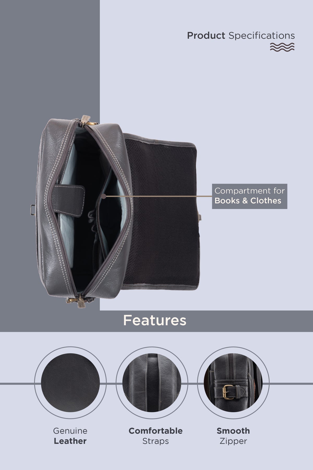 BRAND LEATHER Genuine Leather 14, 15.6 Inch Laptop Backpack For Use Office|Travel|Scahool|College Unisex