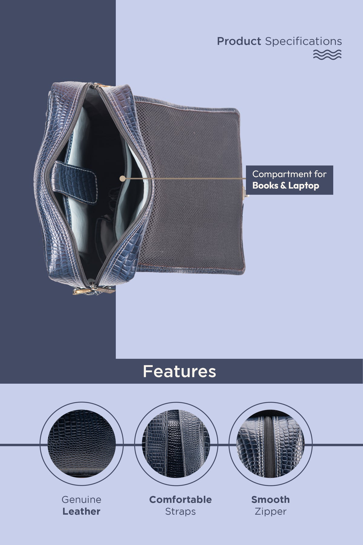 BRAND LEATHER Genuine Leather 14, 15.6 Inch Laptop Backpack For Use Office|Travel|Scahool|College Unisex