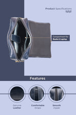 BRAND LEATHER Genuine Leather 14, 15.6 Inch Laptop Backpack For Use Office|Travel|Scahool|College Unisex