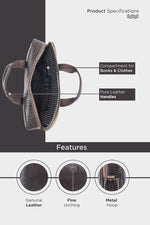 BRAND LEATHER Laptop Bag for Men - Genuine Leather Office Bag with Multiple Compartments Fits 14/15.6/16 Inch Laptop Bag - Messenger and Shoulder Bag for Travel - Water Resistant