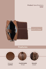 BRAND LEATHER Genuine Leather 14, 15.6 Inch Laptop Backpack For Use Office|Travel|Scahool|College Unisex