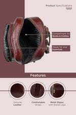 BRAND LEATHER Genuine Leather 14, 15.6 Inch Laptop Backpack For Use Office|Travel|Scahool|College Unisex