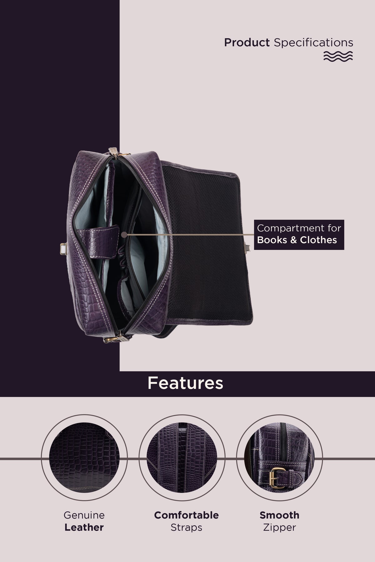 BRAND LEATHER Genuine Leather 14, 15.6 Inch Laptop Backpack For Use Office|Travel|Scahool|College Unisex