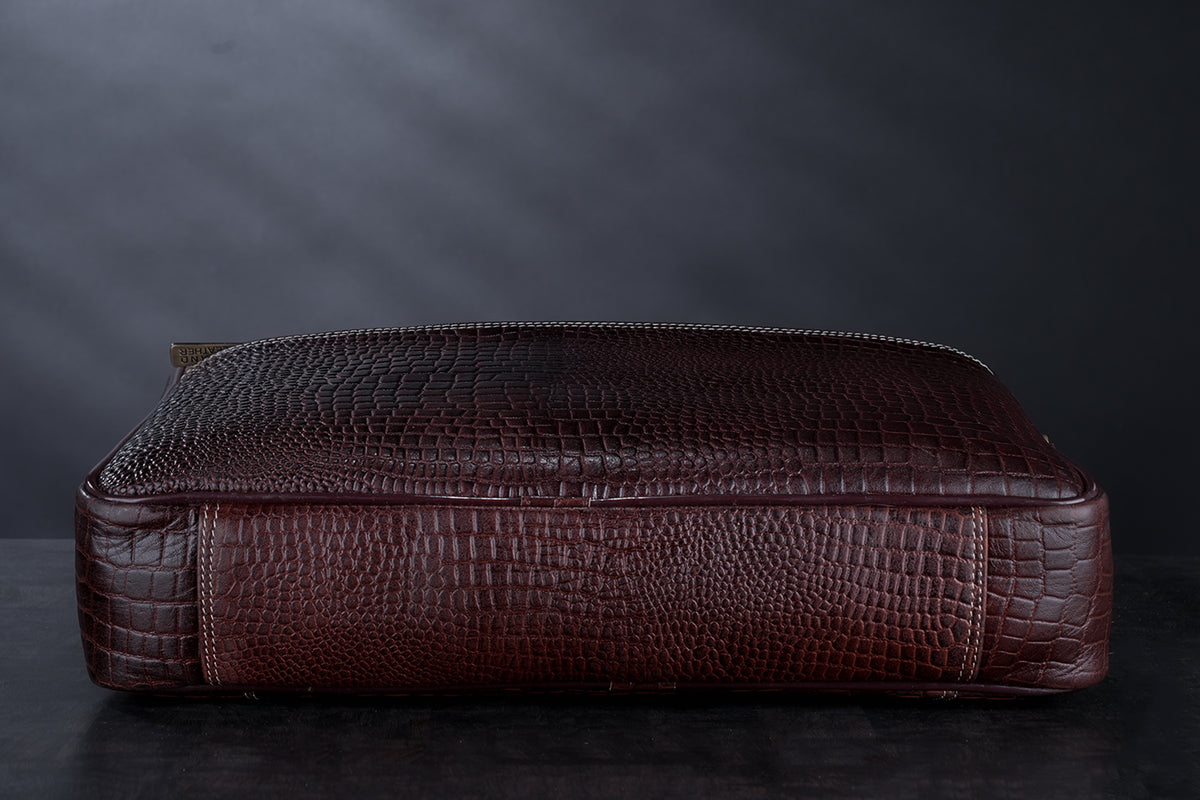 BRAND LEATHER Genuine Leather Laptop Bag for Men/Office Bag for Men |Fits 14|15.6|16 Inch Laptop Bag/MacBook |Leather Bag for Men with Shoulder Straps|Crossbody Laptop Messenger Bag for Men