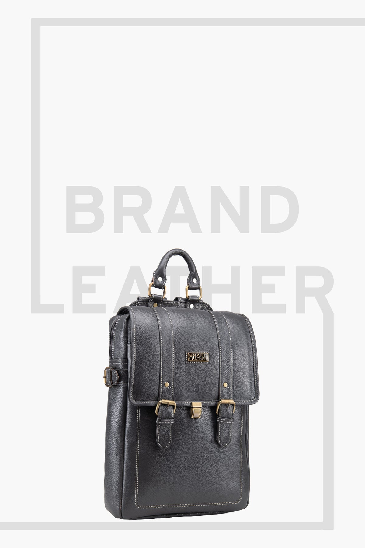 BRAND LEATHER Genuine Leather 14, 15.6 Inch Laptop Backpack For Use Office|Travel|Scahool|College Unisex