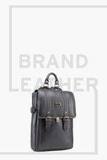 BRAND LEATHER Genuine Leather 14, 15.6 Inch Laptop Backpack For Use Office|Travel|Scahool|College Unisex