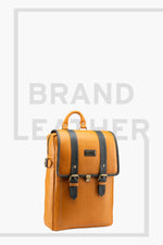 BRAND LEATHER Genuine Leather 14, 15.6 Inch Laptop Backpack For Use Office|Travel|Scahool|College Unisex