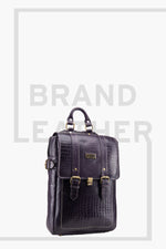 BRAND LEATHER Genuine Leather 14, 15.6 Inch Laptop Backpack For Use Office|Travel|Scahool|College Unisex