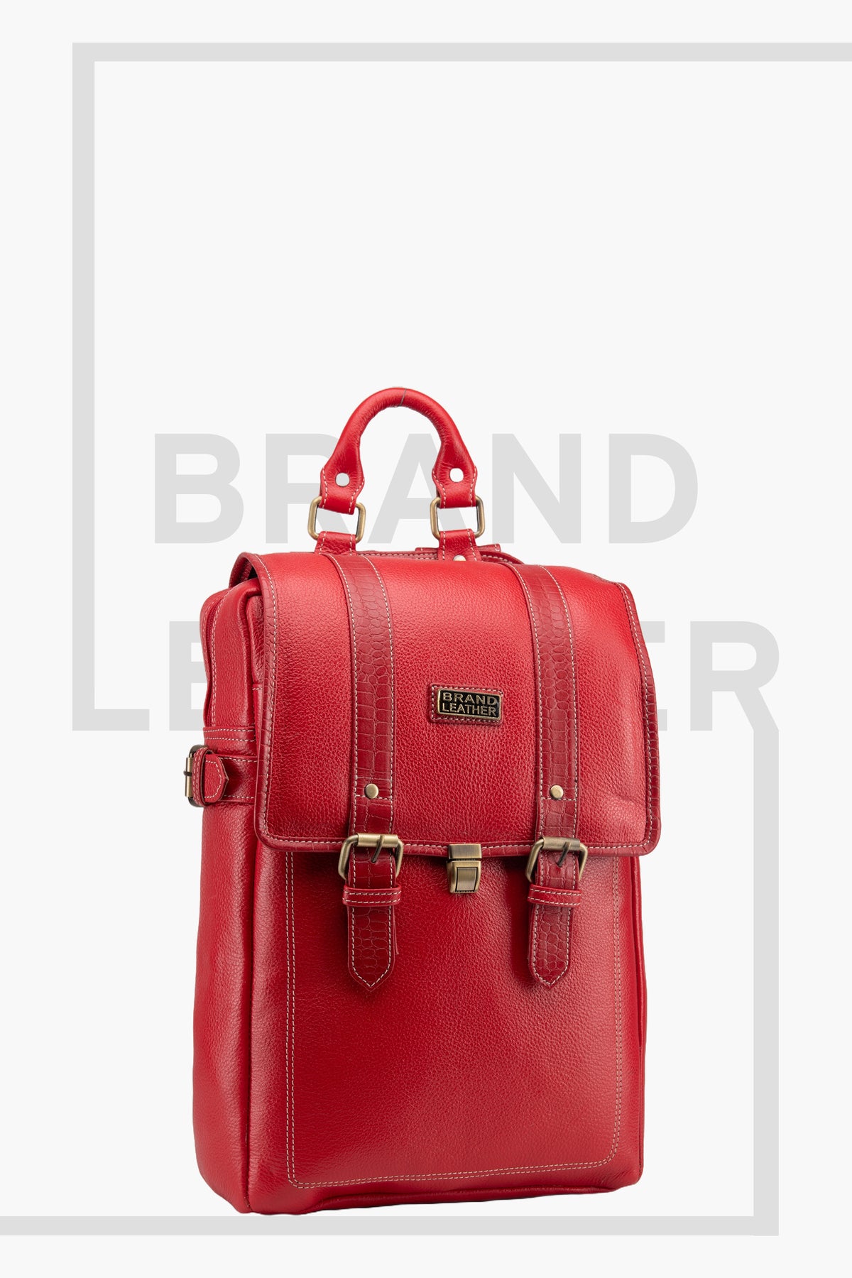 BRAND LEATHER Genuine Leather 14, 15.6 Inch Laptop Backpack For Use Office|Travel|Scahool|College Unisex