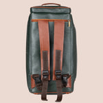 BRAND LEATHER Genuine Leather High Capacity Travel Backpack Cum Duffel Bag