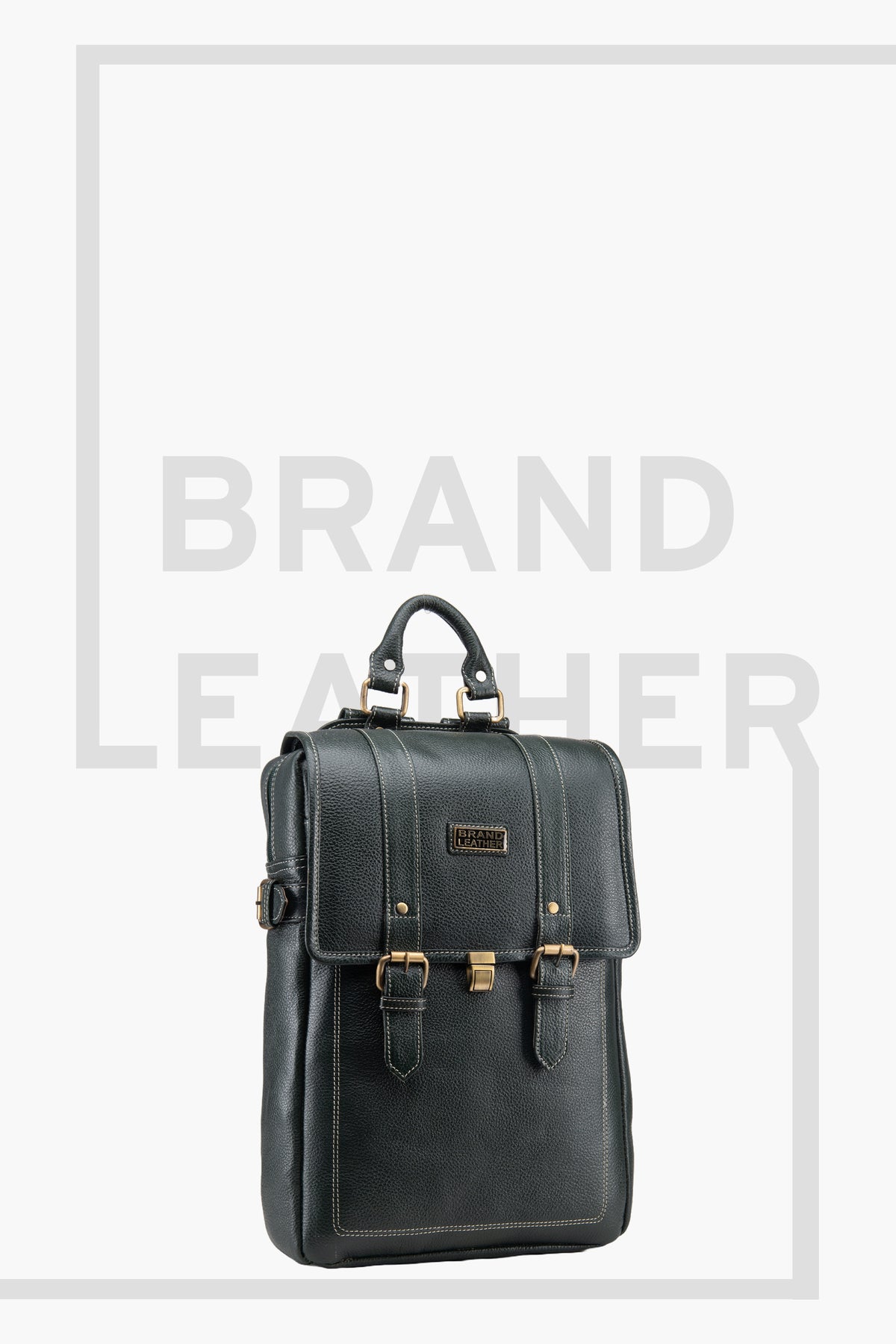 BRAND LEATHER Genuine Leather 14, 15.6 Inch Laptop Backpack For Use Office|Travel|Scahool|College Unisex