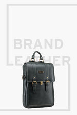 BRAND LEATHER Genuine Leather 14, 15.6 Inch Laptop Backpack For Use Office|Travel|Scahool|College Unisex