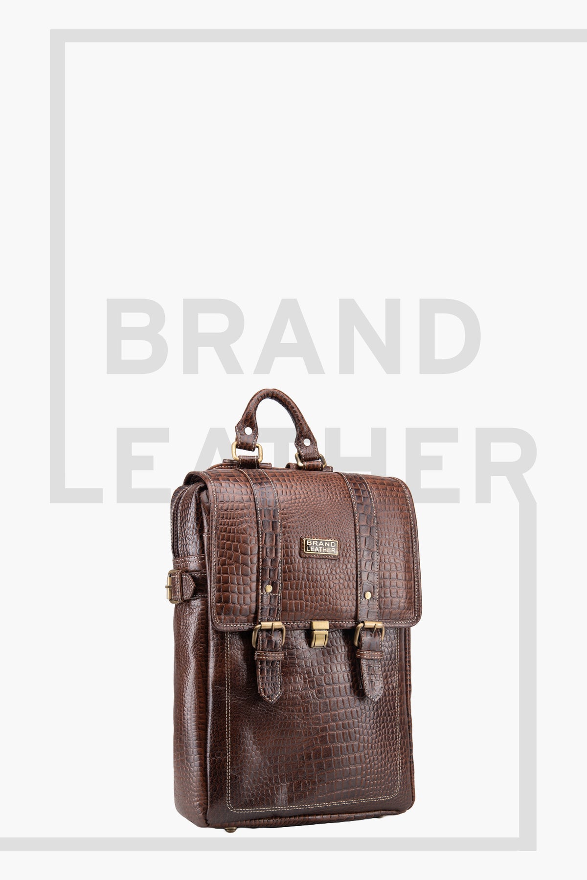 BRAND LEATHER Genuine Leather 14, 15.6 Inch Laptop Backpack For Use Office|Travel|Scahool|College Unisex