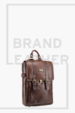 BRAND LEATHER Genuine Leather 14, 15.6 Inch Laptop Backpack For Use Office|Travel|Scahool|College Unisex