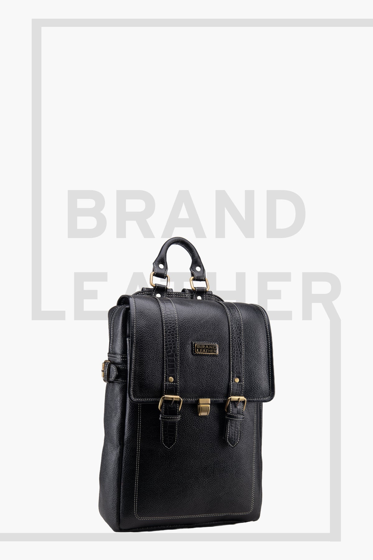 BRAND LEATHER Genuine Leather 14, 15.6 Inch Laptop Backpack For Use Office|Travel|Scahool|College Unisex