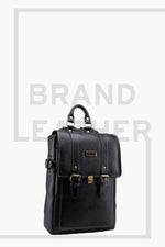 BRAND LEATHER Genuine Leather 14, 15.6 Inch Laptop Backpack For Use Office|Travel|Scahool|College Unisex