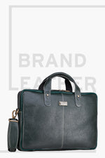 BRAND LEATHER Laptop Bag for Men - Genuine Leather Office Bag with Multiple Compartments Fits 14/15.6/16 Inch Laptop Bag - Messenger and Shoulder Bag for Travel - Water Resistant