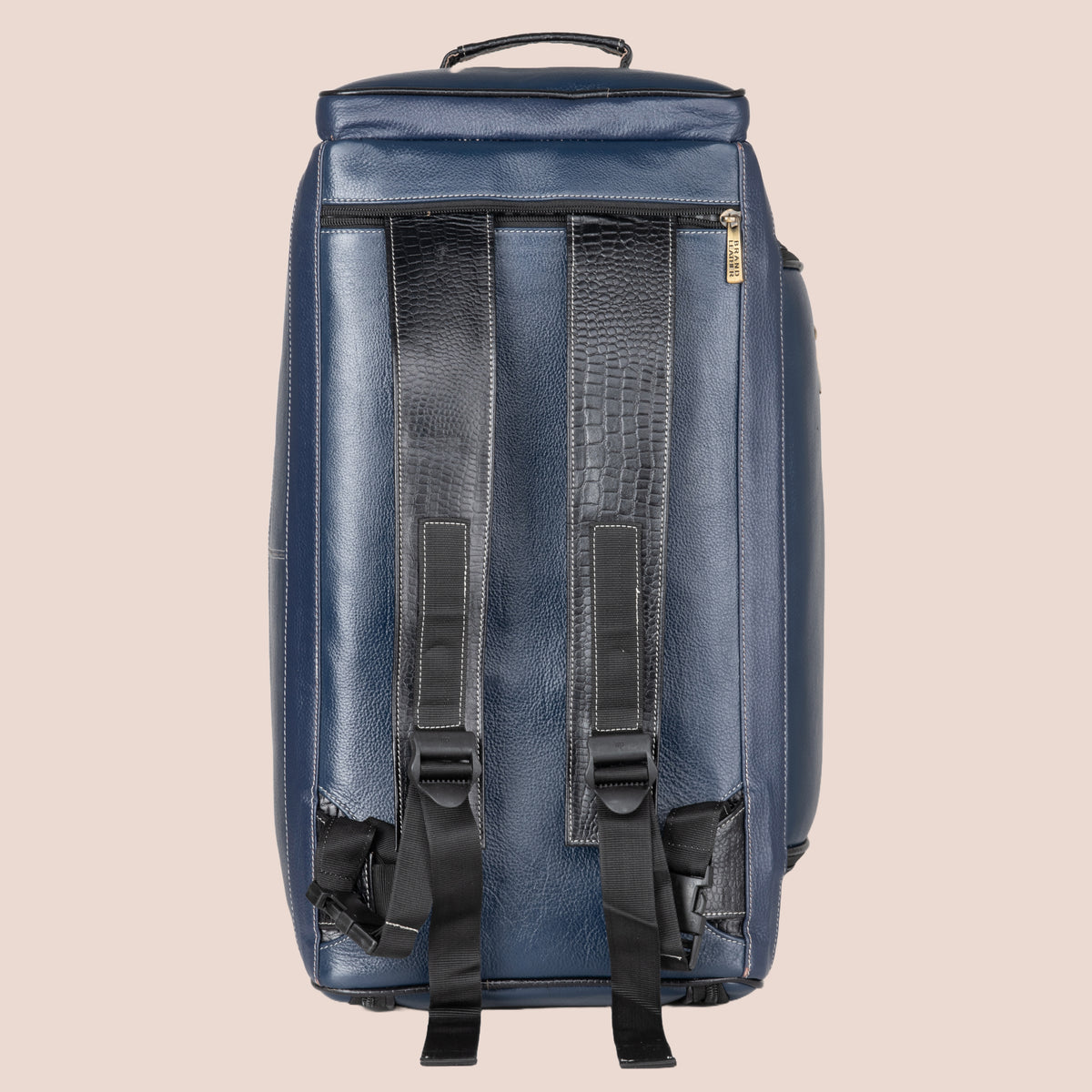 BRAND LEATHER Genuine Leather High Capacity Travel Backpack Cum Duffel Bag