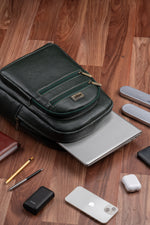 BRAND LEATHER Genuine Leather 14, 15.6 Inch Laptop Backpack For Use Office|Travel|Scahool|College Unisex