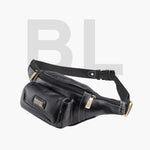 BRAND LEATHER Genuine Leather Stylish Waist Bag Elegant Style Travel Pouch Passport Holder with Adjustable