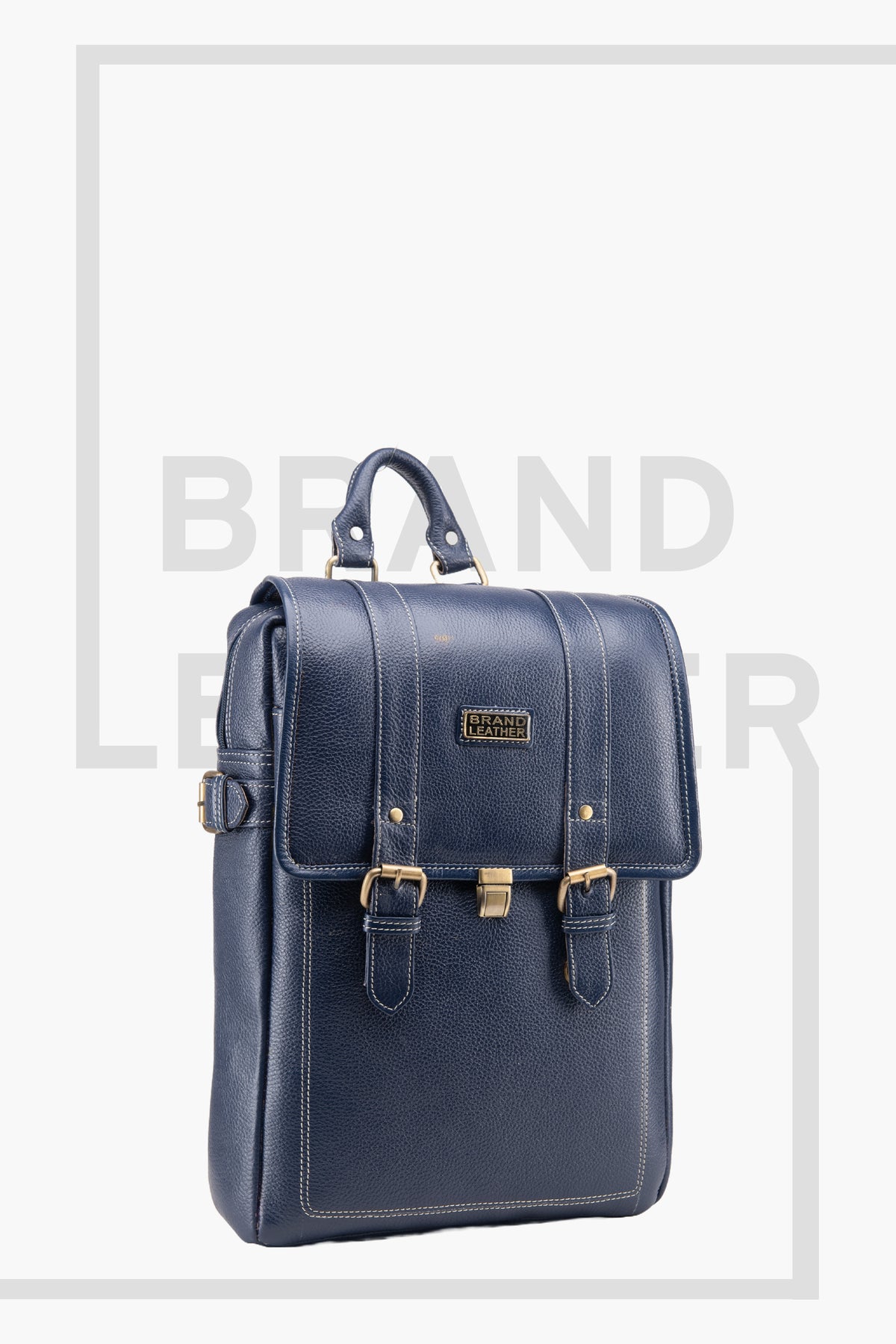 BRAND LEATHER Genuine Leather 14, 15.6 Inch Laptop Backpack For Use Office|Travel|Scahool|College Unisex