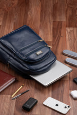 BRAND LEATHER Genuine Leather 14, 15.6 Inch Laptop Backpack For Use Office|Travel|Scahool|College Unisex